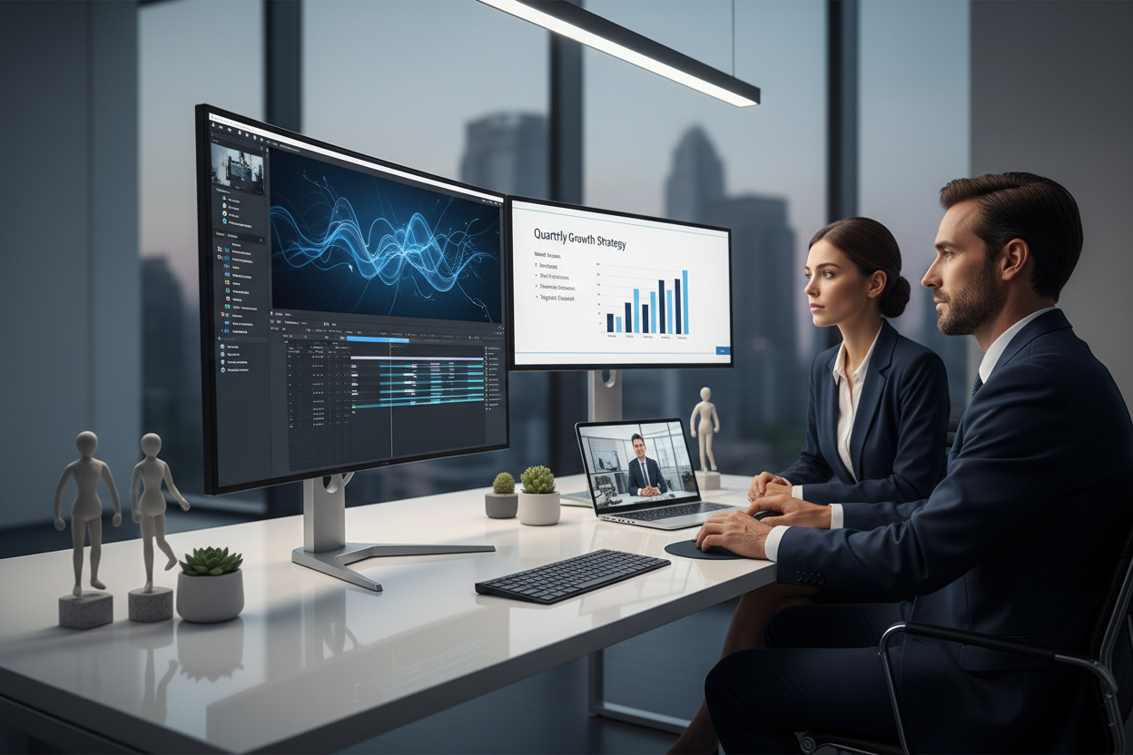 Clean and professional edits for corporate presentations, explainer videos, and internal or external business communication.